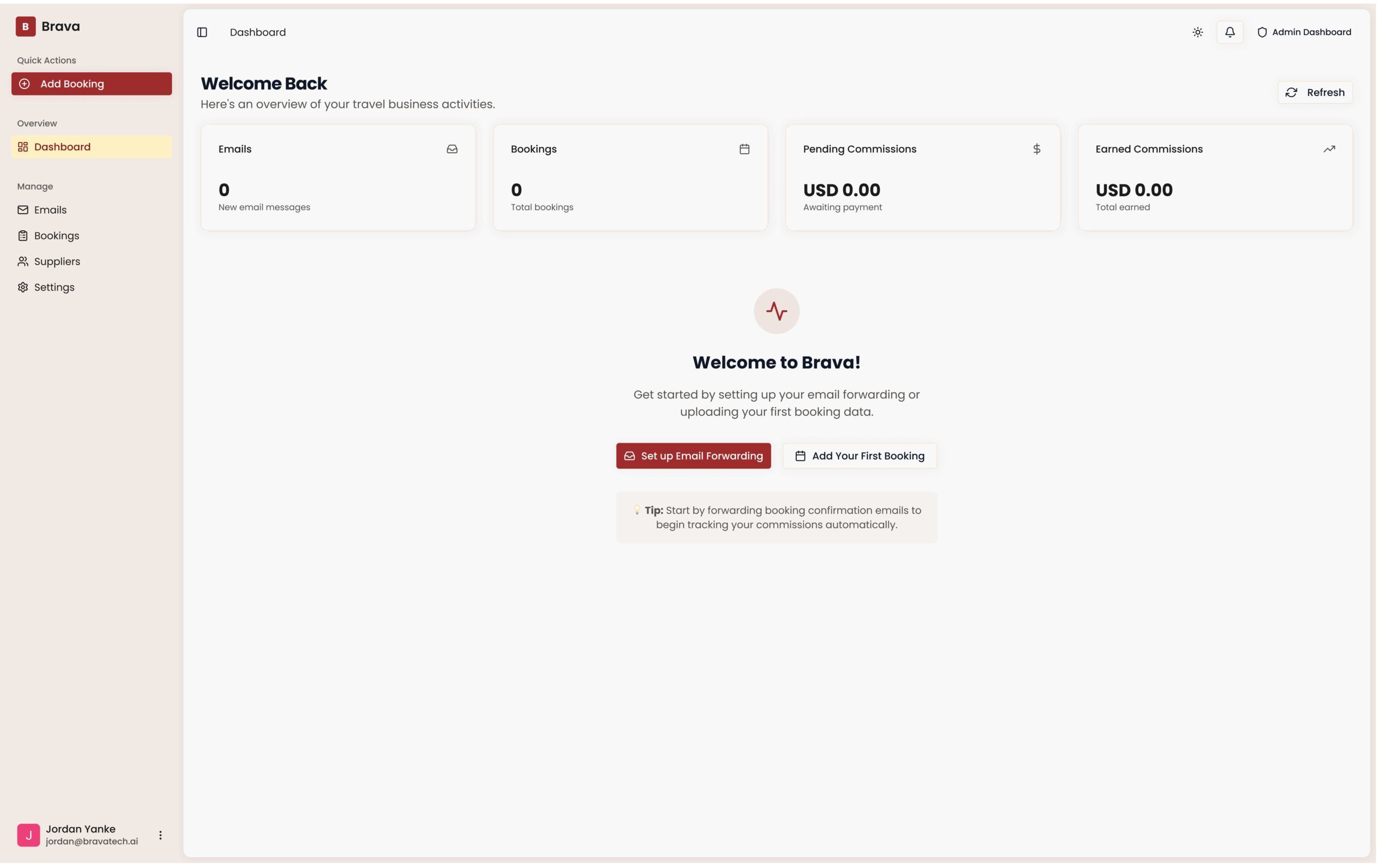 Brava App _ Dashboard